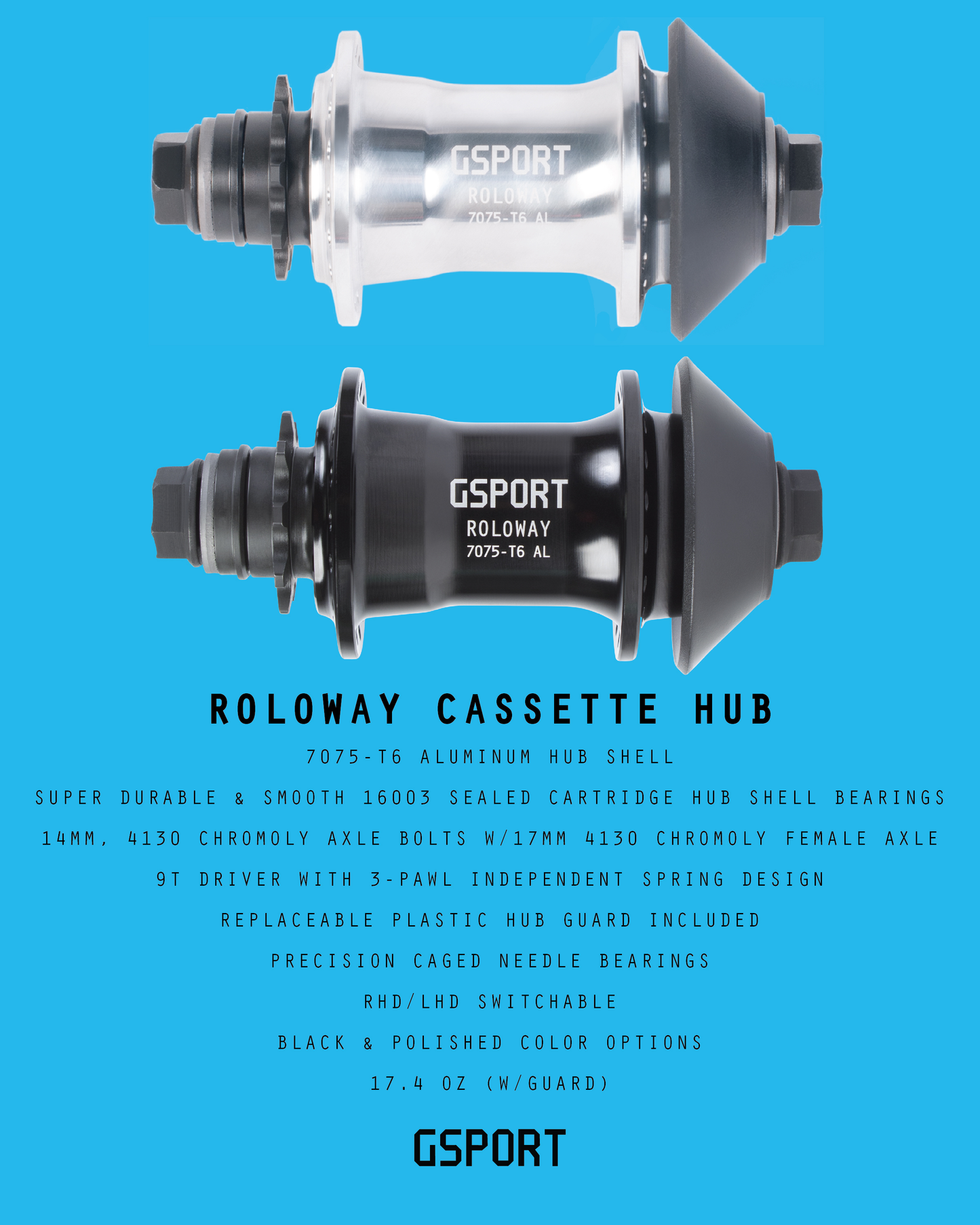 GSPORT Roloway Rear Cassette Hub