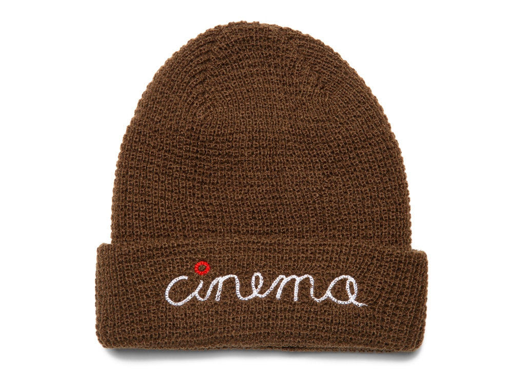 CINEMA Stitch Script Waffle Beanie