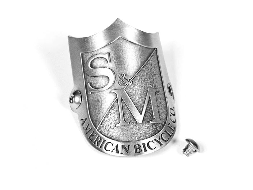 S & M Shield Head Tube Badge