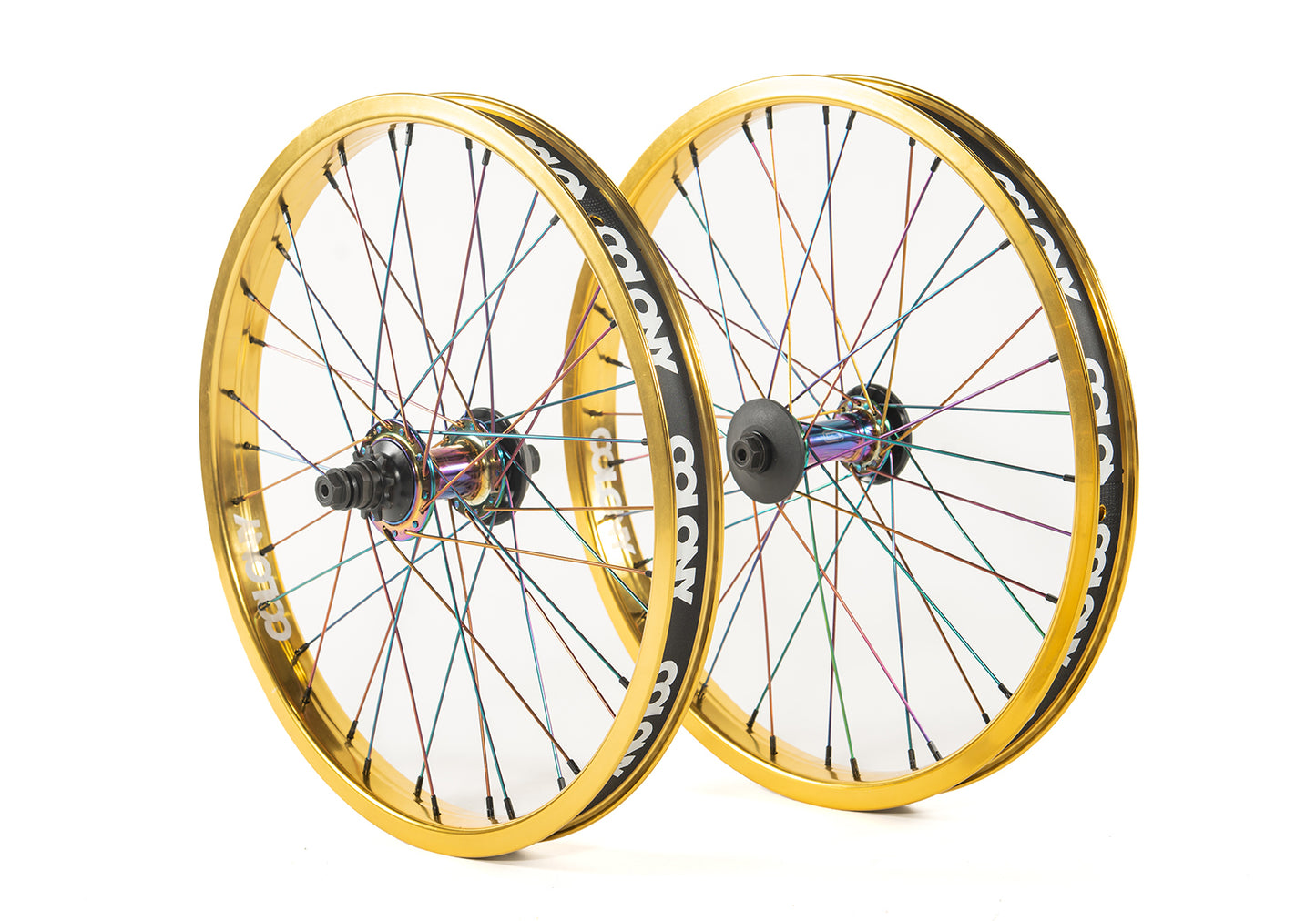 Colony Contour Wasp Custom Wheel Set Gold / Rainbow