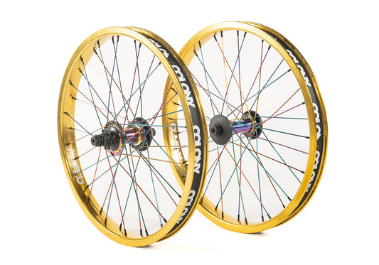 Colony Contour Wasp Custom Wheel Set Gold / Rainbow