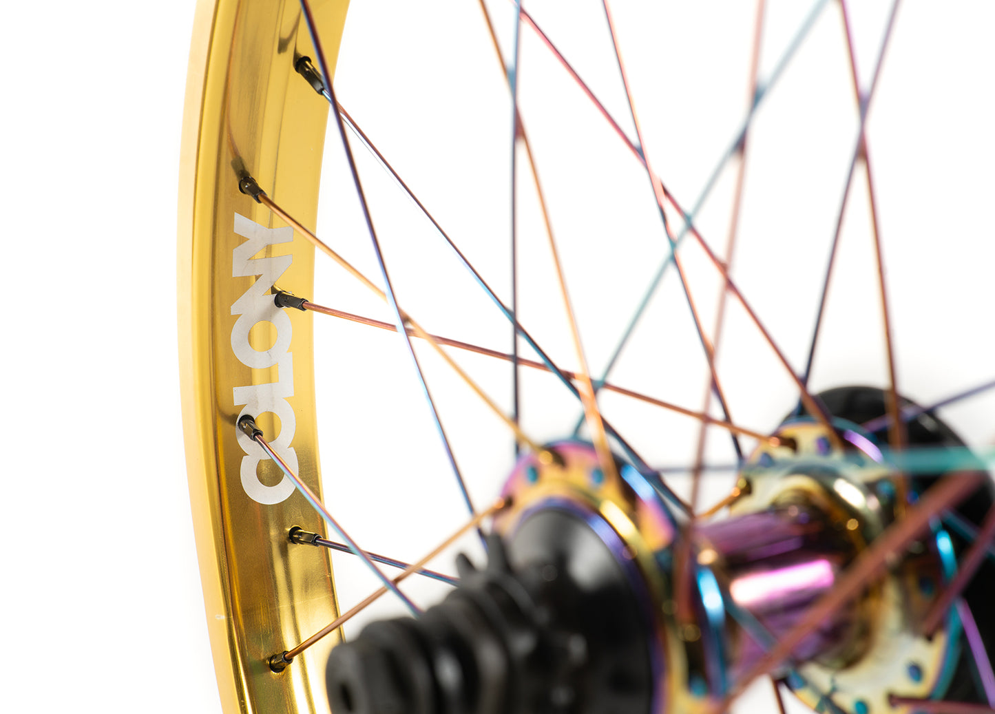 Colony Contour Wasp Custom Wheel Set Gold / Rainbow