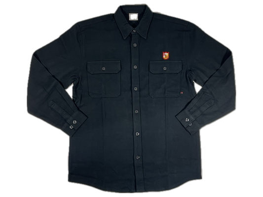 S&M Shield Button Up Flannel Shirt