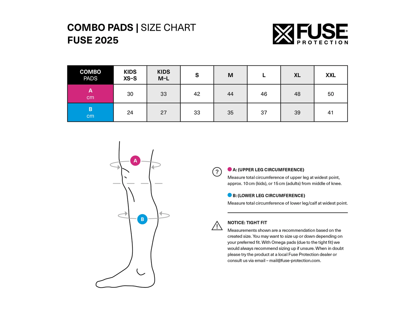 FUSE Echo 125 Knee Combo Pads