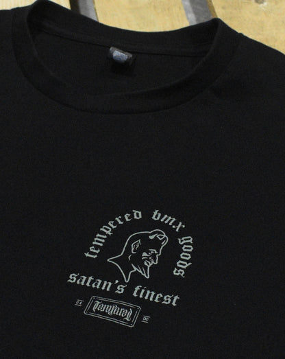 Tempered Goods, Satans Finest Ss Tee - Black