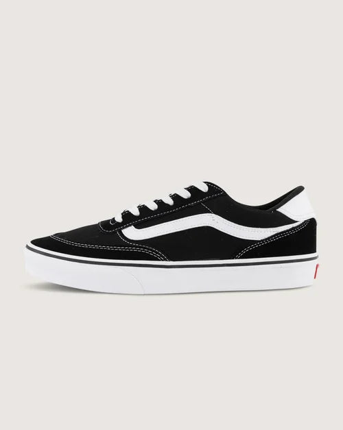 Vans Mens Brooklyn LS - Suede Canvas Black/White