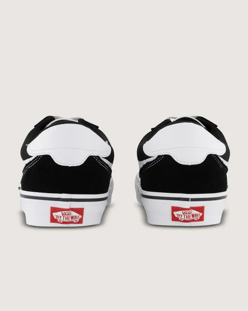 Vans Mens Brooklyn LS - Suede Canvas Black/White