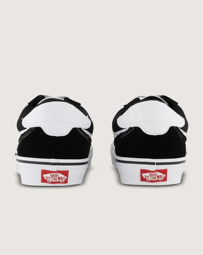 Vans Mens Brooklyn LS - Suede Canvas Black/White